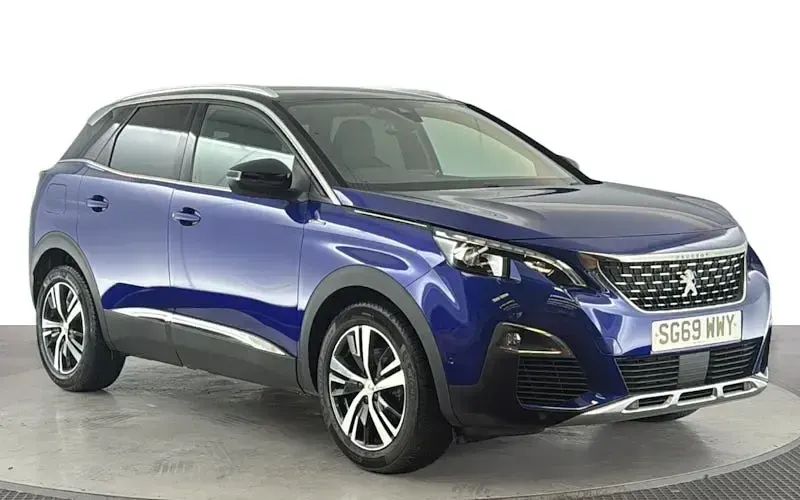 Used Peugeot 3008 GT-line 131 HP (96 kW) 2019 Blue SUV