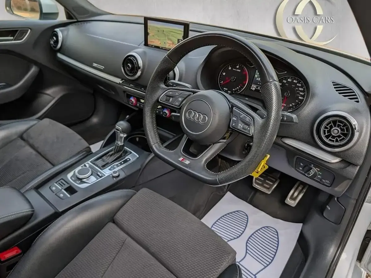 Used Audi A3 S-Line 116 HP (85 kW) 2019 White Sedan