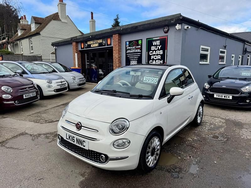 Used Fiat 500 Lounge 2016 White Hatchback