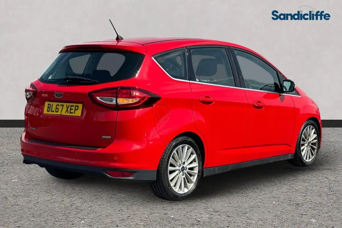 Used Ford C-MAX Titanium 125 HP (91 kW) 2018 Red MPV