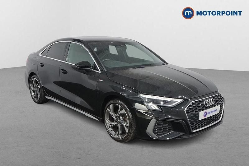 Black Used 2022 Audi A3 S-Line Sedan | £19,799 (Good price) - Image 1/4