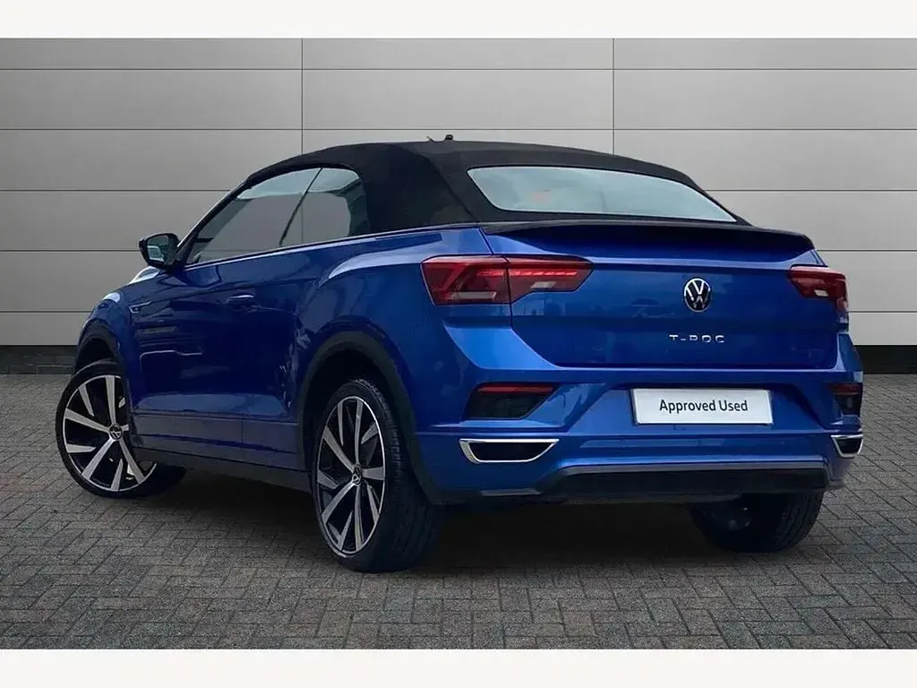 Used VW T-Roc Cabriolet R-line 150 HP (110 kW) 2021 Blue Cabriolet