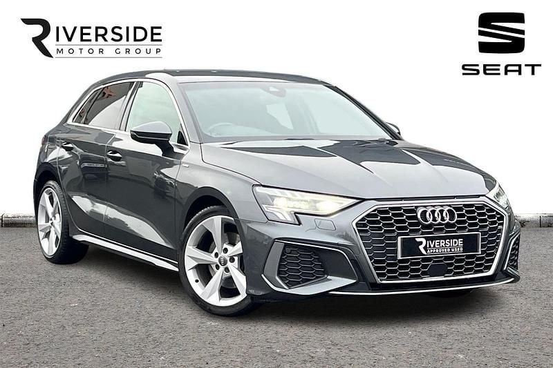 Daytona grey Used 2020 Audi A3 Sportback S-Line Hatchback | £16,490 (Fair price) - Image 1/4