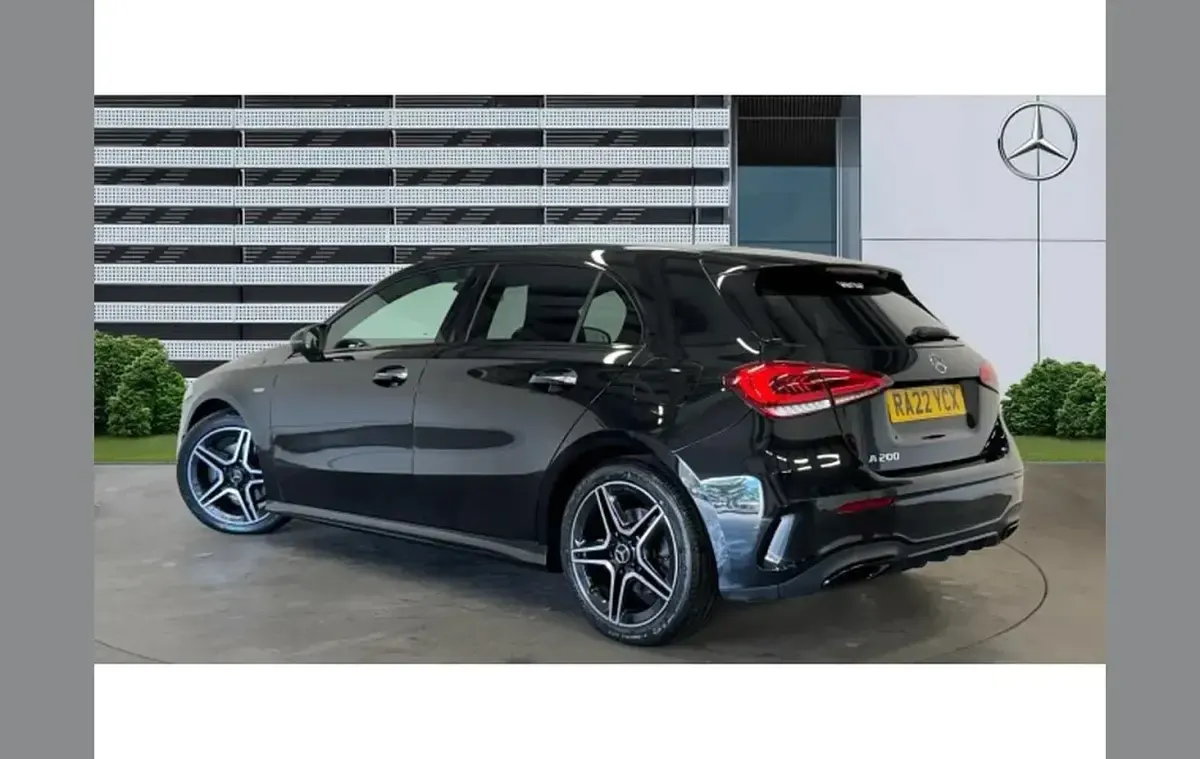 Used Mercedes A200 AMG Line Premium 163 HP (119 kW) 2022 Black Hatchback