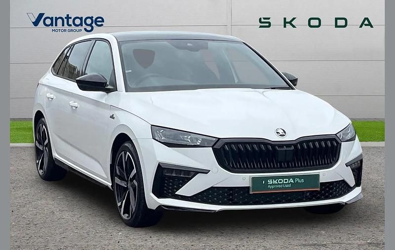 White Used 2025 Skoda Scala Monte Carlo Hatchback | £22,590 (Expensive) - Image 1/4