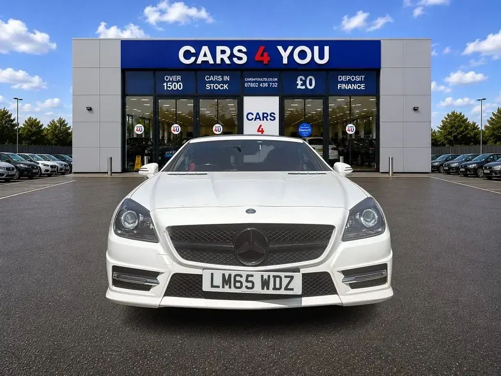 Used Mercedes SLK250 AMG 204 HP (150 kW) 2015 White Cabriolet