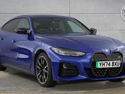 Blue Used 2024 BMW i4 Comfort Edition Sedan | £48,795 (A bit pricey)