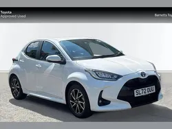 White Used 2023 Toyota Yaris Hybrid Design Hatchback | £17,499 (Fair price)