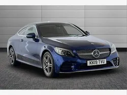 Blue Used 2019 Mercedes C300 AMG Line Premium Coupe | £21,195 (Fair price)