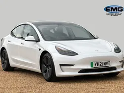White Used 2021 Tesla Model 3 Long Range Sedan | £20,695 (Fair price)