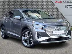 Grey Used 2024 Audi Q4 Sportback e-tron S-Line SUV | £33,821