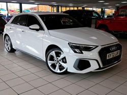 Glacier white Used 2022 Audi A3 Sportback S-Line Hatchback | £21,489 (Expensive)