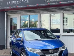 Blue Used 2016 Honda Civic S Hatchback | £5,495 (Fair price)