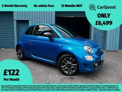 Blue Used 2017 Fiat 500S S Hatchback | £6,499 (A bit pricey)