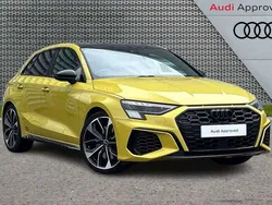Yellow Used 2022 Audi S3 Advanced Hatchback | £38,995 (A bit pricey)