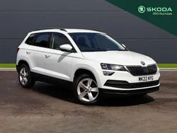 Moon white metallic Used 2022 Skoda Karoq SE SUV | £15,500 (Good price)