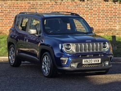 Blue Used 2020 Jeep Renegade Limited SUV | £13,899 (Fair price)