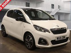 White Used 2021 Peugeot 108 Allure Hatchback | £9,250 (Fair price)