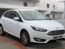 White Used 2018 Ford Focus Zetec Hatchback | £9,495 (Fair price)