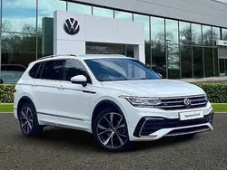Pure white Used 2022 VW Tiguan Allspace R-line SUV | £28,691 (A bit pricey)