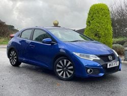 Blue Used 2015 Honda Civic SE Plus Hatchback | £7,995 (Fair price)