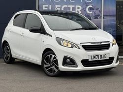 White Used 2021 Peugeot 108 Allure Hatchback | £7,095 (Fair price)
