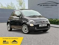 Black Used 2019 Fiat 500 Lounge Hatchback | £9,990 (Fair price)