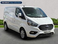 White Used 2020 Ford Transit Custom Limited Van | £15,699 (Fair price)