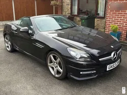 Black Used 2013 Mercedes SLK250 AMG Cabriolet | £10,490 (Fair price)