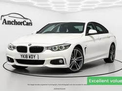 White Used 2018 BMW 430 Gran Coupé M Sport Coupe | £17,695 (Fair price)