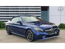 Blue Used 2020 Mercedes C300 AMG Line Premium Cabriolet | £26,026 (Fair price)
