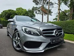 Silver Used 2014 Mercedes C200 AMG Line Premium Sedan | £11,850 (Expensive)