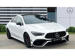 White Used 2023 Mercedes CLA45 AMG Coupe | £47,762 (Fair price)