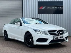 White Used 2014 Mercedes E220 AMG Cabriolet | £11,450 (Fair price)