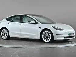 White Used 2021 Tesla Model 3 Long Range Sedan | £19,798 (A bit pricey)