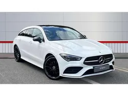 White Used 2023 Mercedes CLA220 Shooting Brake AMG Line Premium Plus Estate | £29,995 (A bit pricey)