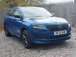Blue Used 2021 Skoda Karoq SportLine SUV | £20,498 (Fair price)