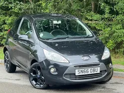 Black Used 2016 Ford Ka Zetec Hatchback | £3,490 (Fair price)