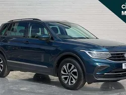 Blue Used 2021 VW Tiguan Active SUV | £21,191 (Fair price)