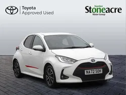 White Used 2022 Toyota Yaris Hybrid Design Hatchback | £16,500 (Fair price)
