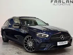 Blue Used 2021 Mercedes E220 AMG line Estate | £27,840 (Expensive)