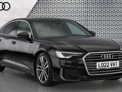Black Used 2022 Audi A6 S-Line Sedan | £21,373 (Fair price)