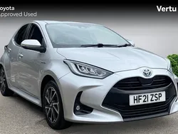 Silver Used 2021 Toyota Yaris Hybrid Design Hatchback | £14,995 (Fair price)
