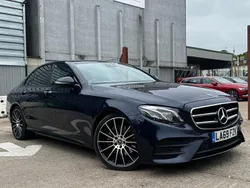 Blue Used 2019 Mercedes E220 AMG line Sedan | £17,900 (A bit pricey)