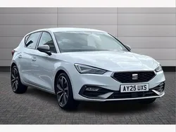 White New 2025 Seat Leon FR Sport Hatchback | £24,990 (A bit pricey)