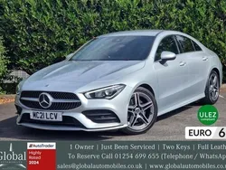 Silver Used 2021 Mercedes CLA220 AMG line Sedan | £18,850 (Fair price)