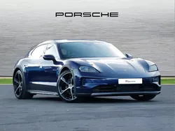 Blue New 2025 Porsche Taycan Cross Turismo Sedan | £98,990 (Expensive)