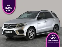 Silver Used 2018 Mercedes GLE350 AMG line SUV | £24,174 (Fair price)