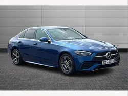Blue Used 2024 Mercedes C220 AMG line Sedan | £35,995 (A bit pricey)