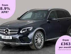 Blue Used 2018 Mercedes GLC250 AMG Line Premium Estate | £19,437 (Fair price)